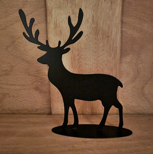 Hirsch,aus Metall,schwarz